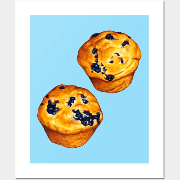 Blueberry Muffin Wall Art by KellyGilleran